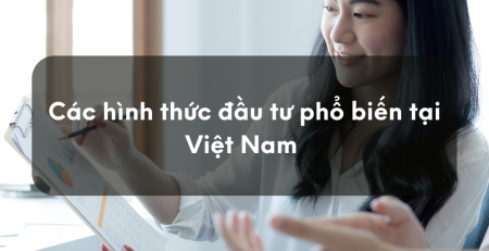 Các hình thức đầu tư phổ biến tại Việt Nam