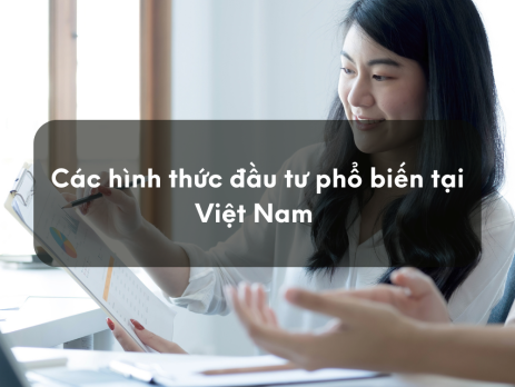 Các hình thức đầu tư phổ biến tại Việt Nam