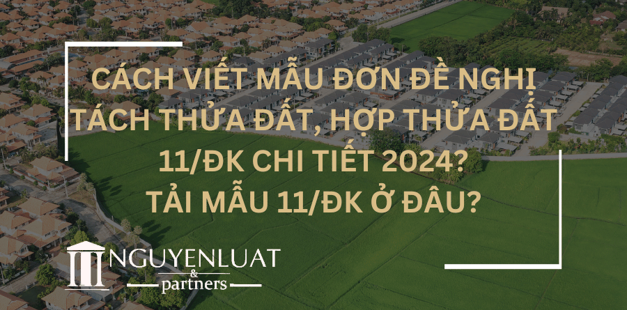 Cách viết Mẫu Đơn đề nghị tách thửa đất, hợp thửa đất 11/ĐK chi tiết 2024? Tải Mẫu 11/ĐK ở đâu?