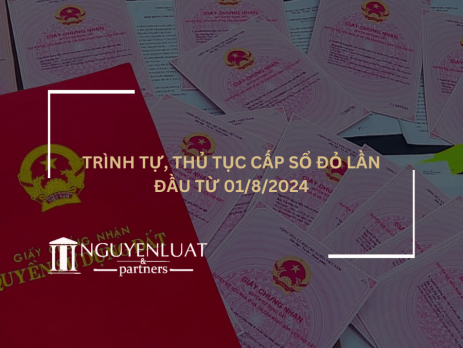 Trình tự, thủ tục cấp sổ đỏ lần đầu từ 01/8/2024